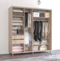 Dulap cu uşi glisante Mobildor-Lux Aron 210x220 Oak Sonoma (aron1581) imaginea #2 — magazin online Desire.md