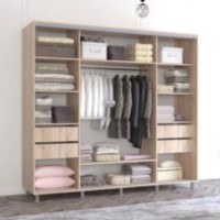 Dulap cu uşi glisante Mobildor-Lux Aron 250x220 Oak Sonoma (aron3741) imaginea #2 — magazin online Desire.md