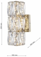 Бра Lampardi Conelux LP122-1WS фото №3 — интернет-магазин Desire.md