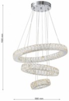 Lustră Lampardi Crysto LP125-D60+40+20 imaginea #3 — magazin online Desire.md