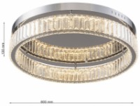 Потолочный светильник Lampardi Crysto LP126-D60C фото №3 — интернет-магазин Desire.md