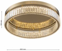 Потолочный светильник Lampardi Crysto LP127-D60C фото №3 — интернет-магазин Desire.md