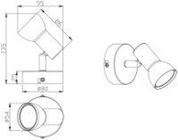 Candelabru de perete Trio Cantar (R81791031) imaginea #2 — magazin online Desire.md