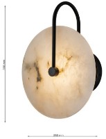 Бра Lampardi Dolomite LP5186-1W фото №3 — интернет-магазин Desire.md