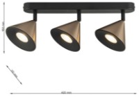 Потолочный светильник Lampardi Horn LP9031-3WC фото №3 — интернет-магазин Desire.md