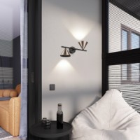 Бра Lampardi Horn LP9032-2W фото №2 — интернет-магазин Desire.md