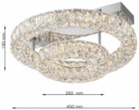 Потолочный светильник Lampardi Infinity LP119-2C фото №3 — интернет-магазин Desire.md