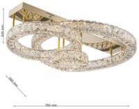 Plafonieră Lampardi Infinity LP120-3C imaginea #3 — magazin online Desire.md