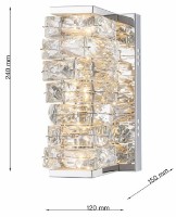 Бра Lampardi Perla LP123-1WS фото №3 — интернет-магазин Desire.md