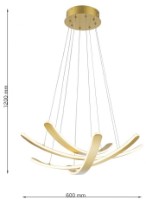 Люстра Lampardi Saturn LP5231-D60 фото №3 — интернет-магазин Desire.md