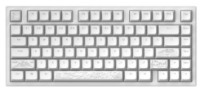 Tastatură Dark Project ALU Terra Nostra White imaginea #2 — magazin online Desire.md