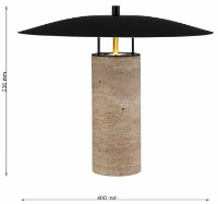 Настольная лампа Lampardi Stone LP5191-1T фото №3 — интернет-магазин Desire.md