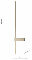 Candelabru de perete Lampardi Wallrec LP5221-L90W imaginea #3 — magazin online Desire.md
