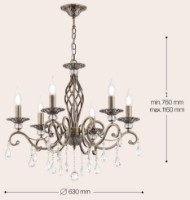 Люстра Maytoni ARM247-06-R фото №2 — интернет-магазин Desire.md