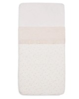 Cearșaf pentru copii Jollein Ruffle Natural 120x150cm (008-524-66041)