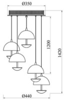 Lustră Maytoni MOD209-05-N imaginea #2 — magazin online Desire.md