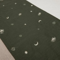 Cearșaf pentru copii Jollein Stargaze Leaf Green 120x150cm (008-524-66091) imaginea #3 — magazin online Desire.md