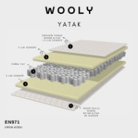 Ортопедический матрас Dizayno Home Wooly 160x200x24 фото №2 — интернет-магазин Desire.md