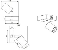 Candelabru de perete Trio Vannes (R80181732) imaginea #2 — magazin online Desire.md