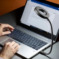 Настольная лампа Cellularline USB Lamp Ring Black (USBRLHOMEK) фото №2 — интернет-магазин Desire.md