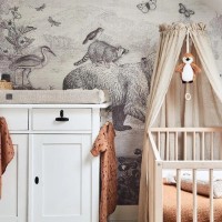 Балдахин для кроватки Jollein Vintage Nougat 155cm (002-001-00093) фото №2 — интернет-магазин Desire.md