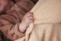 Pătura Jollein Weave Knit Merino wool Oatmeal 100x150 (516-522-67080) imaginea #4 — magazin online Desire.md