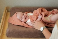 Prosop pentru copii Jollein Wrinkled Cotton Rosewood 75x75 (530-836-66042) imaginea #6 — magazin online Desire.md