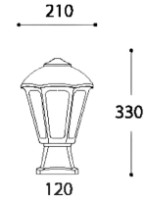 Уличный светильник Fumagalli H21114000LXV1K фото №2 — интернет-магазин Desire.md
