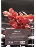Caiet Axent A5 Red & Black Flower 96p (8457-7-A) imaginea #4 — magazin online Desire.md