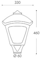 Уличный светильник Fumagalli T33000000LXQ1K фото №2 — интернет-магазин Desire.md