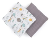 Pelinci Petite&Mars Misty Grey Planes 2pcs 120x120cm (417361) imaginea #1 — magazin online Desire.md