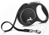 Поводок Flexi Black Design M Tape 5m Black