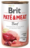 Влажный корм для собак Brit Pate & Meat Beef 400g фото №1 — интернет-магазин Desire.md