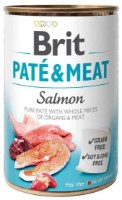 Hrană umedă pentru câini Brit Pate & Meat Salmon 400g