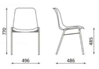 Scaun Новый стиль Besta Chrome Anthracite imaginea #3 — magazin online Desire.md