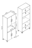 Dulap Nex Home 12-70-02 Oak imaginea #2 — magazin online Desire.md