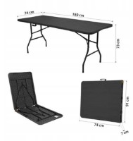 Masă pliabilă Nils NC1618 Dark Gray imaginea #2 — magazin online Desire.md