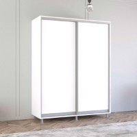 Dulap cu uşi glisante Mobildor-Lux Aron 190x220 White (aron872) imaginea #1 — magazin online Desire.md