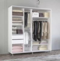 Dulap cu uşi glisante Mobildor-Lux Aron 200x200 White (aron902) imaginea #2 — magazin online Desire.md