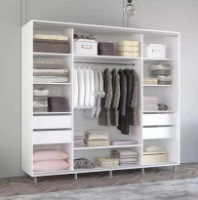 Dulap cu uşi glisante Mobildor-Lux Aron 250x230 White (aron3737) imaginea #2 — magazin online Desire.md