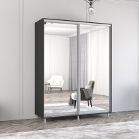 Dulap cu uşi glisante Mobildor-Lux Aron Mirror 180x210 Anthracite (aron1121) imaginea #1 — magazin online Desire.md