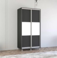 Dulap cu uşi glisante Mobildor-Lux Aron 100x200 Anthracite/White (aron461) K imaginea #1 — magazin online Desire.md