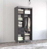 Dulap cu uşi glisante Mobildor-Lux Aron 140x230 Anthracite/White (aron2053) K imaginea #2 — magazin online Desire.md