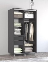 Dulap cu uşi glisante Mobildor-Lux Aron 190x200 Anthracite/White (aron1552) K imaginea #2 — magazin online Desire.md