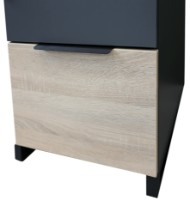 Шкаф Deco 120x220x52 Black фото №2 — интернет-магазин Desire.md