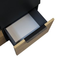 Шкаф Deco 120x220x52 Black фото №4 — интернет-магазин Desire.md