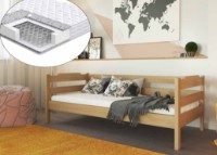 Pat copii Меблi Лев Milena 90х200 Бук Натуральный imaginea #1 — magazin online Desire.md