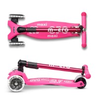 Самокат Micro Maxi Deluxe Foldable LED Shocking Pink (MMD096) фото №5 — интернет-магазин Desire.md