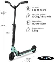 Trotinetă Micro Sprite Deluxe Mint (SA0228) imaginea #6 — magazin online Desire.md