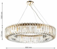 Lustră Cellini Carv CLN132-D80P imaginea #3 — magazin online Desire.md